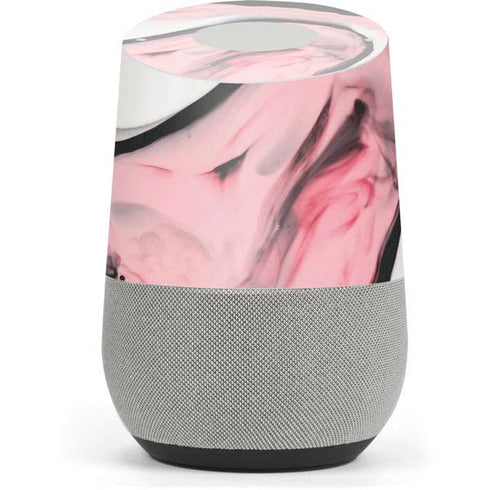 Pink Marble Ink Google Home Skin